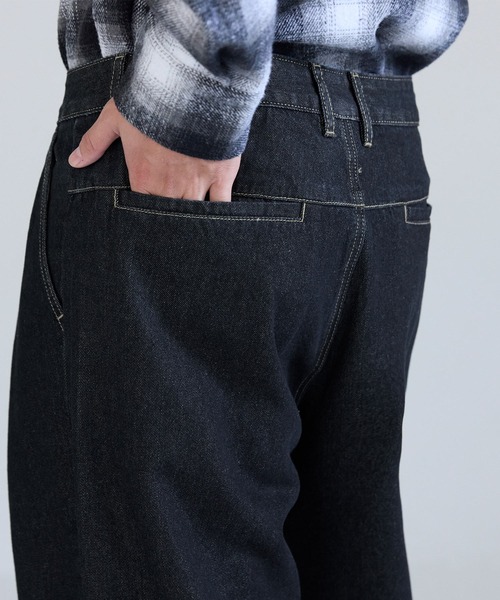 coca（coca）（コカ）の「ツータックテーパードデニムパンツ（デニムパンツ・メンズ・ブラック/インディゴブルー・L/M/XL）」の7枚目の写真