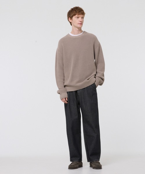 coca（coca）（コカ）の「ツータックテーパードデニムパンツ（デニムパンツ・メンズ・ブラック/インディゴブルー・L/M/XL）」の8枚目の写真