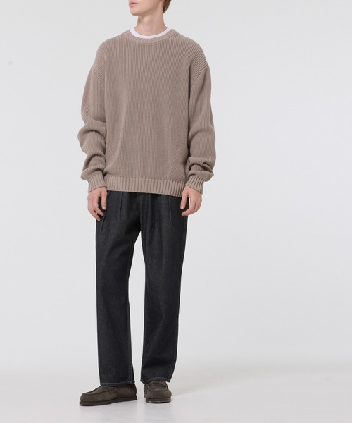 coca（coca）（コカ）の「ツータックテーパードデニムパンツ（デニムパンツ・メンズ・ブラック/インディゴブルー・L/M/XL）」の12枚目の写真