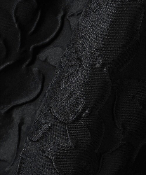 手洗い可能〉膨れ ジャカード タック フレア スカート（スカート