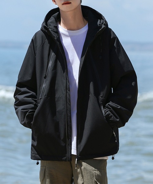 aimoha(アイモハ)の「中綿入りフードジャケット/Padded hooded jacket (AW)(ダウンジャケット/コート・メンズ・カーキ/ブラック/オフホワイト・LARGE/X-LARGE/MEDIUM)」の16枚目の写真