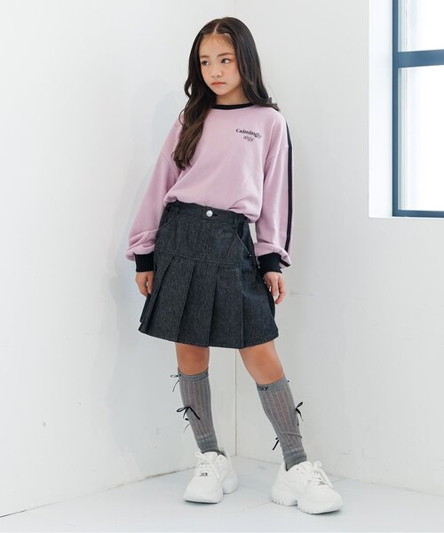 algy(アルジー)の「バックロゴプリーツスカパン(スカート・キッズ・カーキ/ブラック・SMALL/MEDIUM/X-SMALL/XX-SMALL)」の3枚目の写真