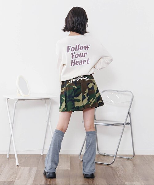 algy(アルジー)の「バックロゴプリーツスカパン(スカート・キッズ・カーキ/ブラック・SMALL/MEDIUM/X-SMALL/XX-SMALL)」の6枚目の写真