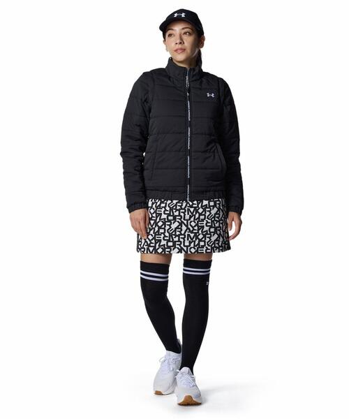 UNDER ARMOUR(アンダーアーマー)の「UAドライブ インサレーテッド 2ウェイ フルジップ ジャケット(ゴルフ/レディース)(その他アウター・レディース・ブラック・L/XL/M/S)」の2枚目の写真