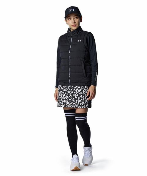 UNDER ARMOUR(アンダーアーマー)の「UAドライブ インサレーテッド 2ウェイ フルジップ ジャケット(ゴルフ/レディース)(その他アウター・レディース・ブラック・L/XL/M/S)」の3枚目の写真