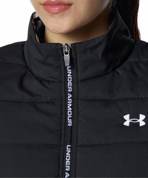 UNDER ARMOUR(アンダーアーマー)の「UAドライブ インサレーテッド 2ウェイ フルジップ ジャケット(ゴルフ/レディース)(その他アウター・レディース・ブラック・L/XL/M/S)」の4枚目の写真