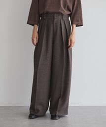 GARAGE OF GOOD CLOTHING | 【日本製】ツィード調２タックワイドパンツ(その他パンツ)