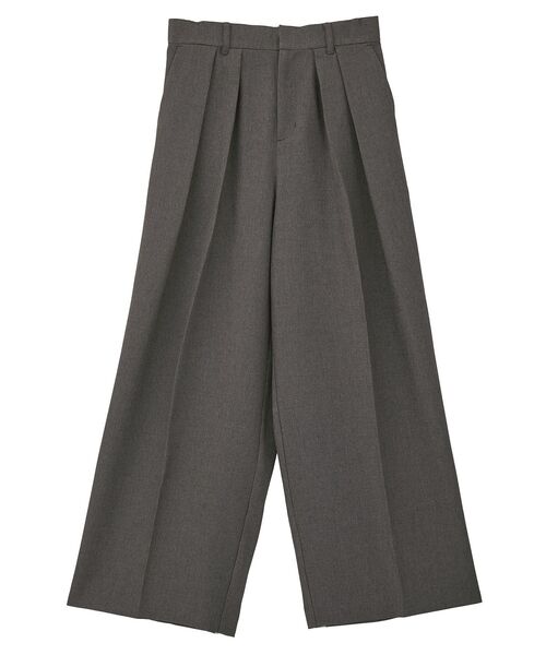 GARAGE OF GOOD CLOTHING（ガレージオブグッドクロージング）の「【日本製】ツィード調２タックワイドパンツ（その他パンツ・レディース・グレー・38/36）」の12枚目の写真