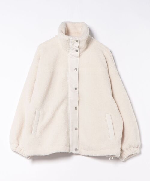 セール】スタンドカラー ボア ブルゾンコート（ブルゾン）｜PREFERIR