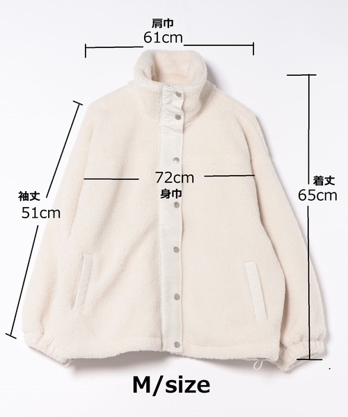 セール】スタンドカラー ボア ブルゾンコート（ブルゾン）｜PREFERIR