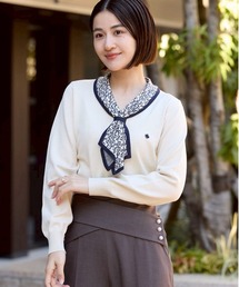 POLO BCS（ポロ ビーシーエス）の「【POLO BCSコラボ】モノグラムJQボウタイニット（ニット/セーター）」