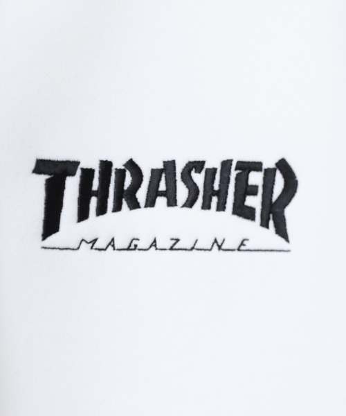 THRASHER(スラッシャー)の「THRASHER MAG LOGO SWEAT L/S HOODIE 長袖スウェットジップアップパーカー(パーカー・メンズ・グレー/ブラック/ホワイト・M/L)」の7枚目の写真