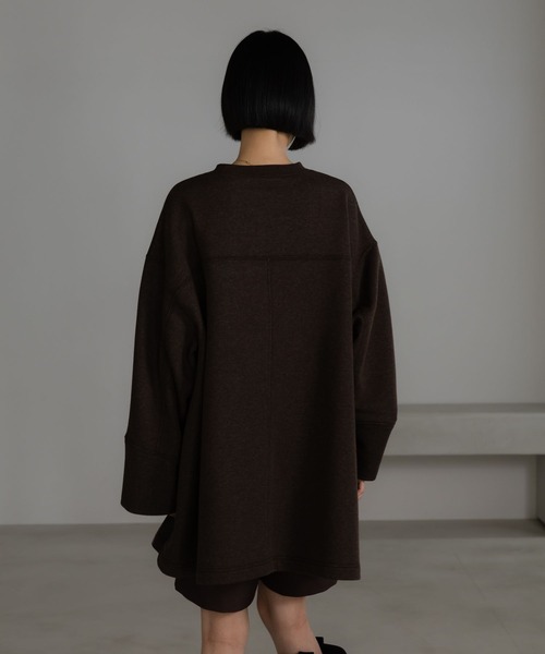 LOWRYS FARM(ローリーズファーム)の「ウラケチュニックプルオーバー 603811(スウェット・レディース・ブラック/ライトグレー/ブラウン・FREE)」の8枚目の写真