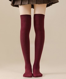 IRADOWL | リブニーハイソックス(ソックス/靴下)