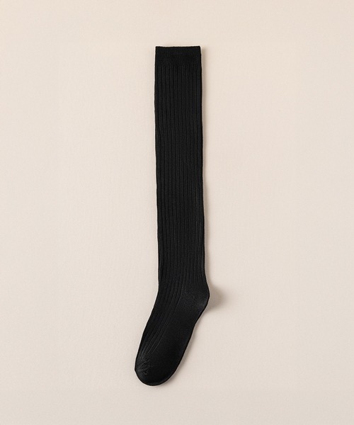 IRADOWL（アイラドール）の「リブニーハイソックス（ソックス/靴下・レディース・ダークグレー/ブラック/レッド/ライトグレー・FREE）」の5枚目の写真