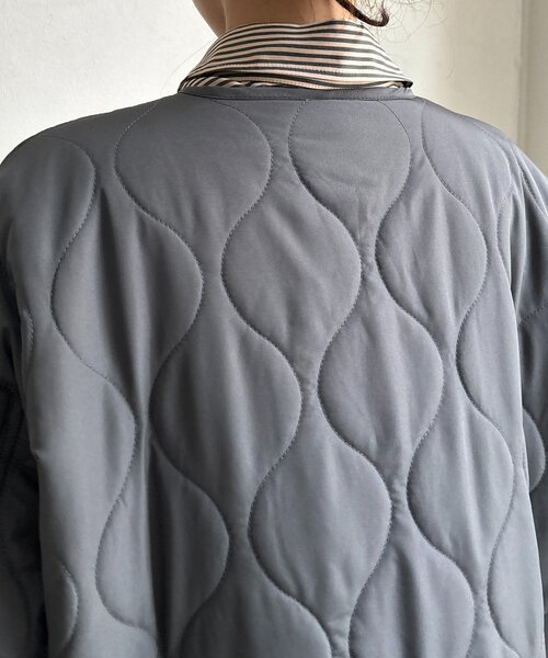 DouDou（ドゥドゥ）の「キルティングMA1（その他アウター・レディース・ブラック/チャコールグレー/ホワイト系その他/ベージュ・FREE）」の9枚目の写真