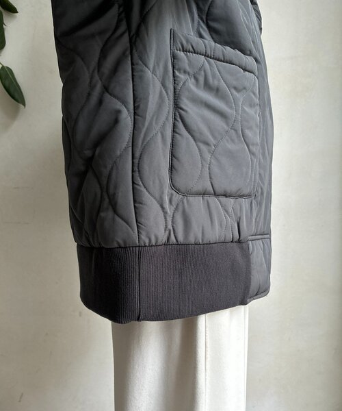 DouDou（ドゥドゥ）の「キルティングMA1（その他アウター・レディース・ブラック/チャコールグレー/ホワイト系その他/ベージュ・FREE）」の14枚目の写真