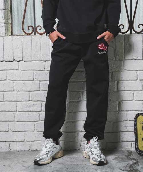 W/Rハートロゴスウェットパンツ（スウェットパンツ）｜adamsJUGGLER
