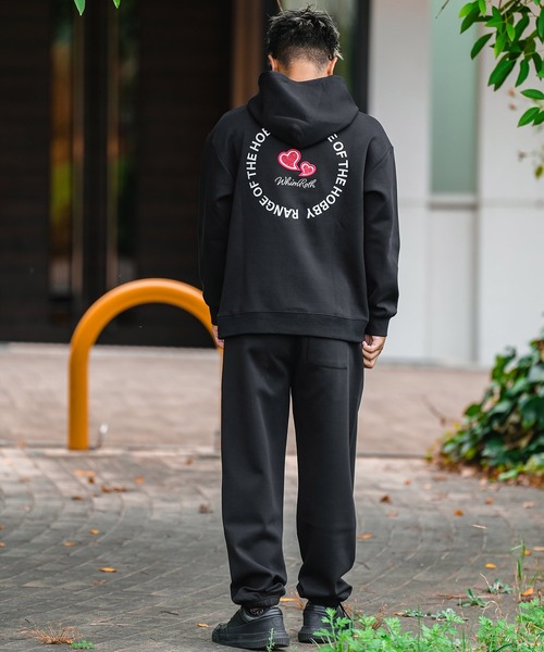 adamsJUGGLER（アダムスジャグラー）の「W/Rハートロゴスウェットパンツ（スウェットパンツ・メンズ・ブラック/グレー・M/XL）」の11枚目の写真