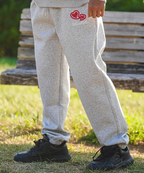 adamsJUGGLER（アダムスジャグラー）の「W/Rハートロゴスウェットパンツ（スウェットパンツ・メンズ・ブラック/グレー・M/XL）」の14枚目の写真