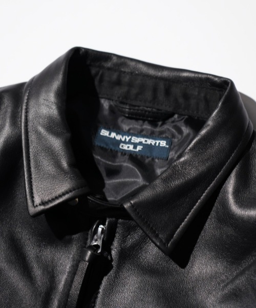 SUNNY  SPORTS（サニースポーツ）の「SUNNY SPORTS GOLF / サニースポーツゴルフ LEATHER SWING TOP レザー スイングトップ（ブルゾン・メンズ・ブラック系その他/ブラック・X-SMALL/MEDIUM/LARGE）」の18枚目の写真