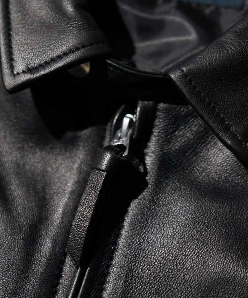 SUNNY  SPORTS（サニースポーツ）の「SUNNY SPORTS GOLF / サニースポーツゴルフ LEATHER SWING TOP レザー スイングトップ（ブルゾン・メンズ・ブラック系その他/ブラック・X-SMALL/MEDIUM/LARGE）」の19枚目の写真