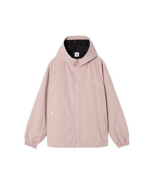 le coq sportif（ルコックスポルティフ）の「ルコックスポルティフ  裏起毛ウィンドブレーカージャケット（ナイロンジャケット・レディース・スモークピンク/ダークグリーン/ネイビー・M/L/XL）」の14枚目の写真