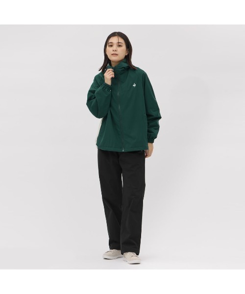 le coq sportif（ルコックスポルティフ）の「ルコックスポルティフ  裏起毛ウィンドブレーカージャケット（ナイロンジャケット・レディース・スモークピンク/ダークグリーン/ネイビー・M/L/XL）」の17枚目の写真