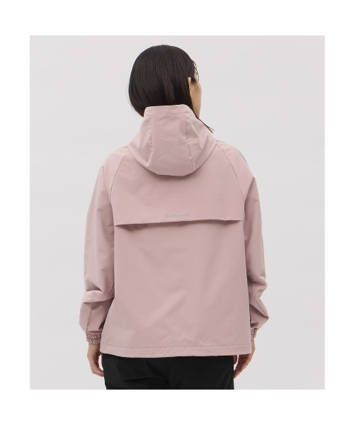le coq sportif（ルコックスポルティフ）の「ルコックスポルティフ  裏起毛ウィンドブレーカージャケット（ナイロンジャケット・レディース・スモークピンク/ダークグリーン/ネイビー・M/L/XL）」の9枚目の写真