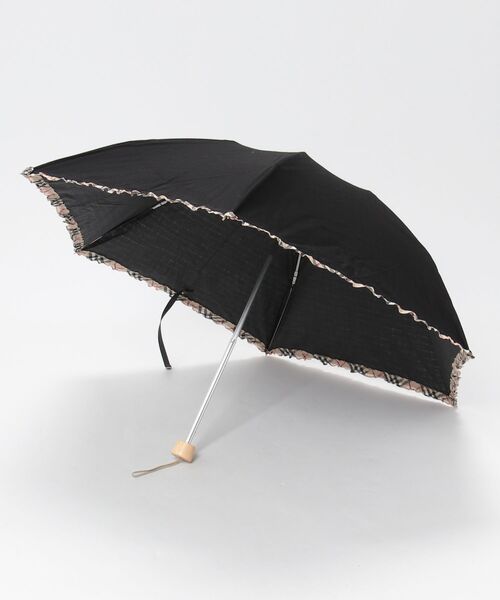 ［新品］Burberry バーバリー　折りたたみ傘 ブラック　黒　ノバチェック 新品］Burberry バーバリー 折りたたみ傘 ブラック 黒 ノバチェック