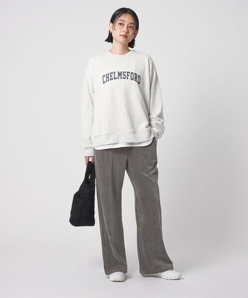 A DAY IN THE LIFE UNITED ARROWS(アデイインザライフユナイテッドアローズ)の「カットコーデュロイ ワイドイージーパンツ <A DAY IN THE LIFE>(その他パンツ・レディース・ブラック/グレー系/オフホワイト/モカ/ピンク・M/S)」の7枚目の写真