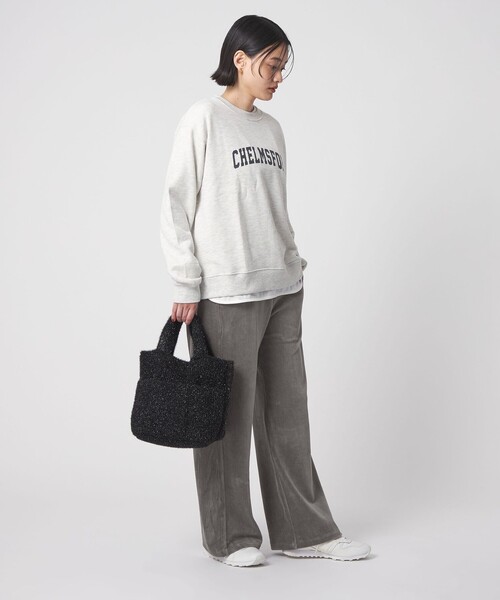 A DAY IN THE LIFE UNITED ARROWS(アデイインザライフユナイテッドアローズ)の「カットコーデュロイ ワイドイージーパンツ <A DAY IN THE LIFE>(その他パンツ・レディース・ブラック/グレー系/オフホワイト/モカ/ピンク・M/S)」の8枚目の写真
