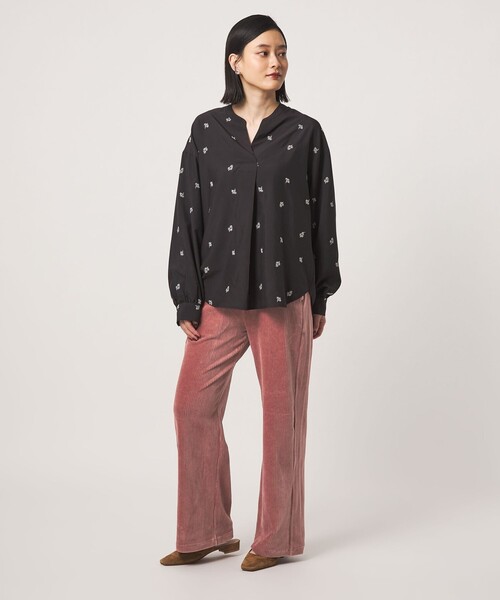 A DAY IN THE LIFE UNITED ARROWS(アデイインザライフユナイテッドアローズ)の「カットコーデュロイ ワイドイージーパンツ <A DAY IN THE LIFE>(その他パンツ・レディース・ブラック/グレー系/オフホワイト/モカ/ピンク・M/S)」の10枚目の写真