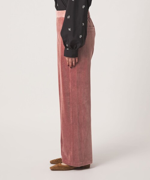 A DAY IN THE LIFE UNITED ARROWS(アデイインザライフユナイテッドアローズ)の「カットコーデュロイ ワイドイージーパンツ <A DAY IN THE LIFE>(その他パンツ・レディース・ブラック/グレー系/オフホワイト/モカ/ピンク・M/S)」の18枚目の写真