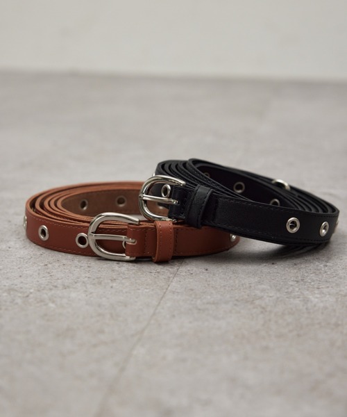 HANNE（アン）の「ロングハトメベルト（ベルト・レディース・ブラック/ブラウン・FREE）」の8枚目の写真