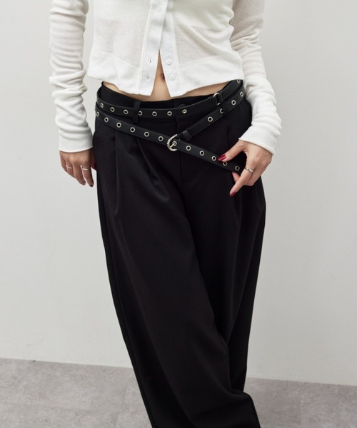 HANNE（アン）の「ロングハトメベルト（ベルト・レディース・ブラック/ブラウン・FREE）」の10枚目の写真