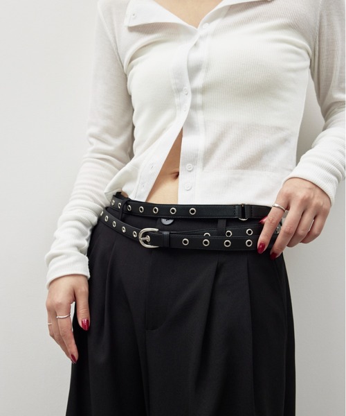 HANNE（アン）の「ロングハトメベルト（ベルト・レディース・ブラック/ブラウン・FREE）」の9枚目の写真