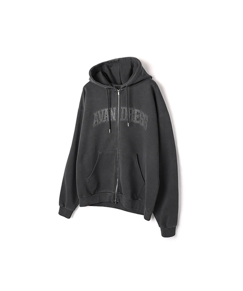 AVANDRESS（アバンドレス ）の「Pigment Felt Overfit Hood Zip-up_3Colors（パーカー・メンズ・ブラック/ライトブラック/ピンク・SMALL/MEDIUM/LARGE）」の2枚目の写真