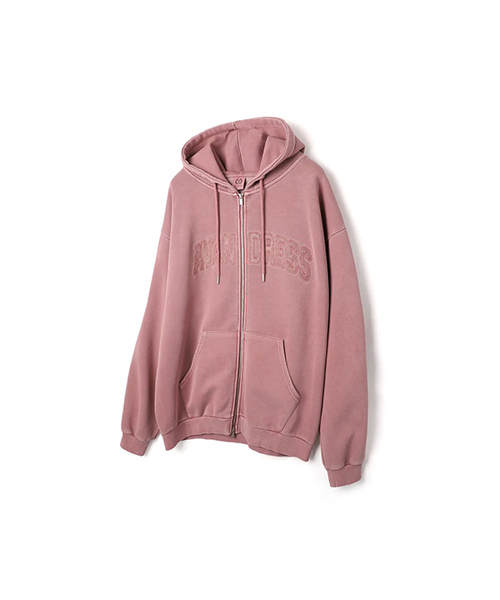 AVANDRESS（アバンドレス ）の「Pigment Felt Overfit Hood Zip-up_3Colors（パーカー・メンズ・ブラック/ライトブラック/ピンク・SMALL/MEDIUM/LARGE）」の3枚目の写真