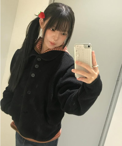 ジャケット・アウター Wave Fleece Jacket (FL-049_Black) Wave Fleece Jacket (FL-049_Black)（その他アウター）｜FLAREUP