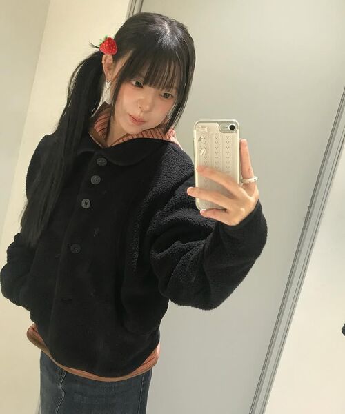 セール】Wave Fleece Jacket (FL-049_Black)（その他アウター