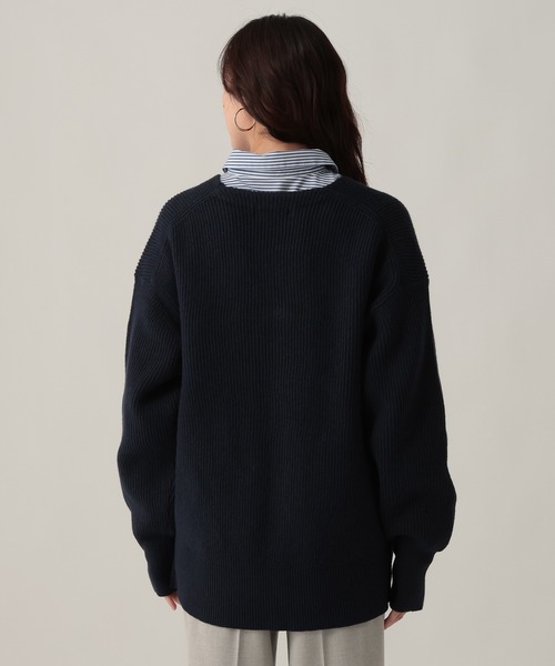 Elura（エルーラ）の「Vネックミドルゲージカーディガン/611691（カーディガン/ボレロ・レディース・ネイビー/チャコールグレー/レッド・FREE）」の18枚目の写真