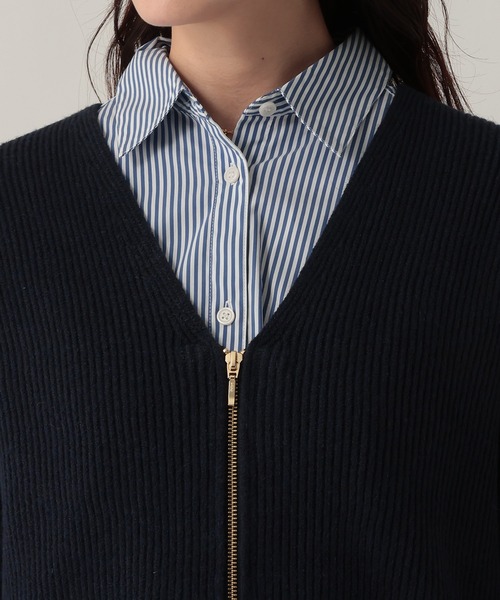 Elura（エルーラ）の「Vネックミドルゲージカーディガン/611691（カーディガン/ボレロ・レディース・ネイビー/チャコールグレー/レッド・FREE）」の19枚目の写真