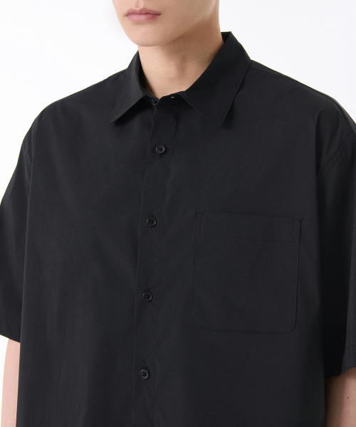 MUSINSA STANDARD（ムシンサスタンダード）の「[クールタンダード] リラックスドナイロン半袖シャツ [ブラック]（シャツ/ブラウス・メンズ・その他・SMALL/MEDIUM/LARGE/X-LARGE/XX-LARGE）」の3枚目の写真