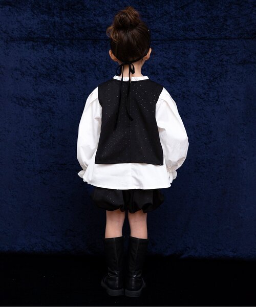 BREEZE（ブリーズ）の「Belchic キラキラボトム_ジュニア対応（その他パンツ・キッズ・グレー/ブラック・90/100/110/120/130/140）」の5枚目の写真