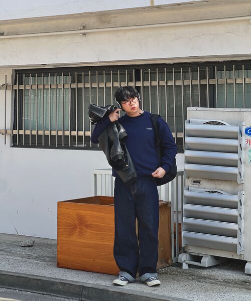 SUPERSUB(スーパーサブ)の「生地ストレートデニムパンツ - ブルー(デニムパンツ・レディース・その他・SMALL/MEDIUM/LARGE)」の4枚目の写真
