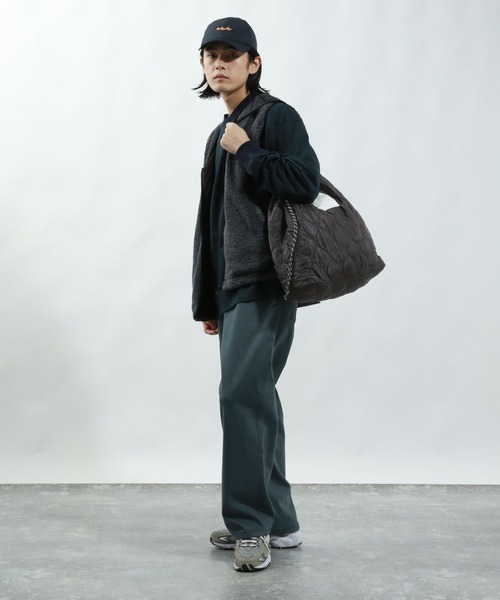 BAYFLOW（ベイフロー）の「ミリタリーキルトトートバッグ（トートバッグ・メンズ・ブラック/カーキ・FREE）」の7枚目の写真