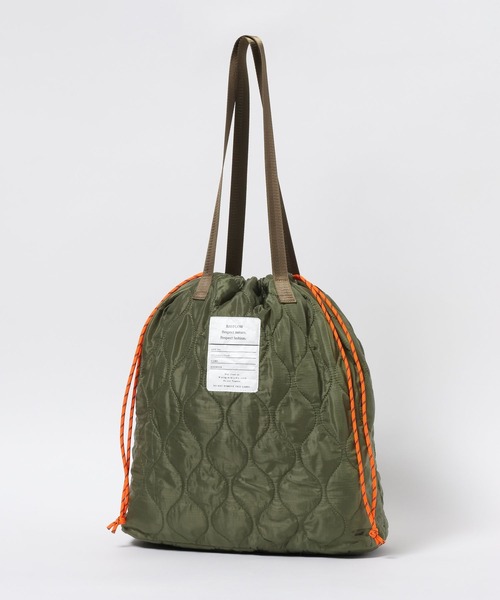 BAYFLOW（ベイフロー）の「ミリタリーキルトトートバッグ（トートバッグ・メンズ・ブラック/カーキ・FREE）」の19枚目の写真