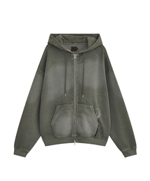 PIG BRUSHED HOOD ZIPUP [KHAKI]