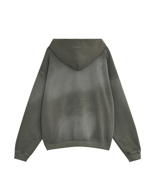 DEFGARMENTS（デフグラメンツ）の「PIG BRUSHED HOOD ZIPUP [KHAKI]（パーカー・レディース・その他・LARGE/SMALL）」の2枚目の写真